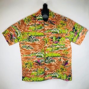 Waikiki 76 Vintage Mens Hawaiian Aloha Shirt M